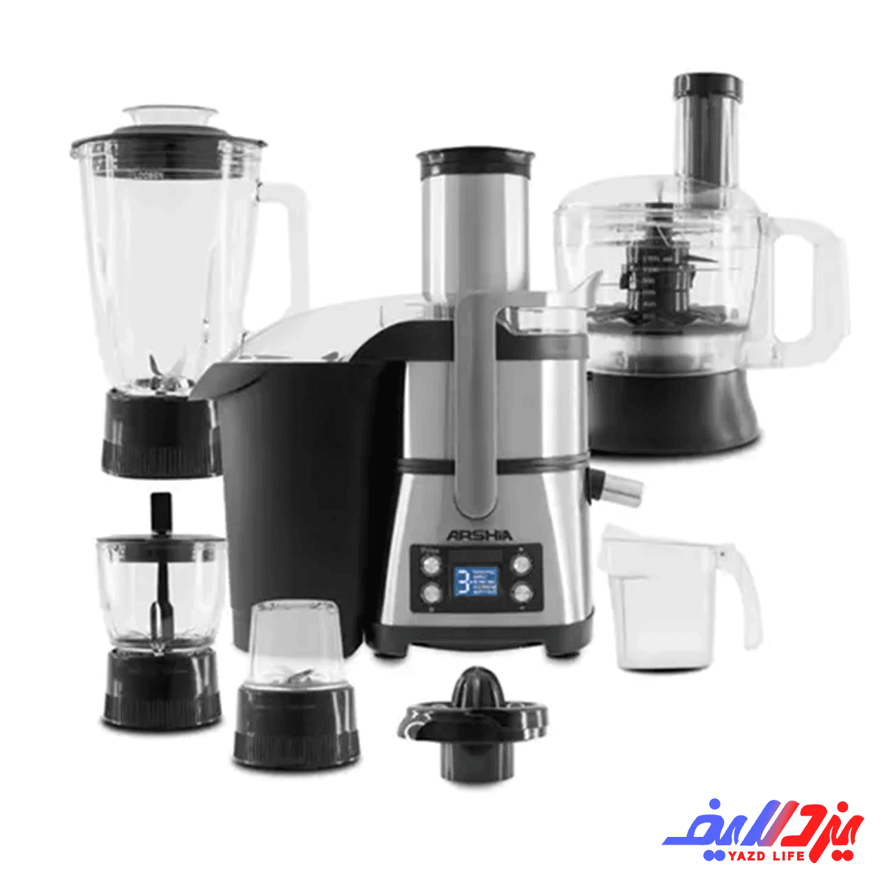 آبمیوه گیری 6 کاره عرشیا مدل JE786-2088 — تصویر ۴