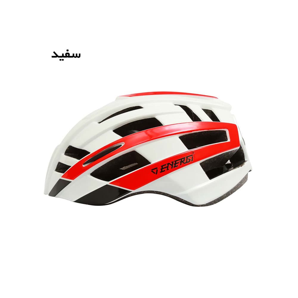 کلاه دوچرخه چراغ دار انرژی مدل HB3-8 سایز L — تصویر ۳