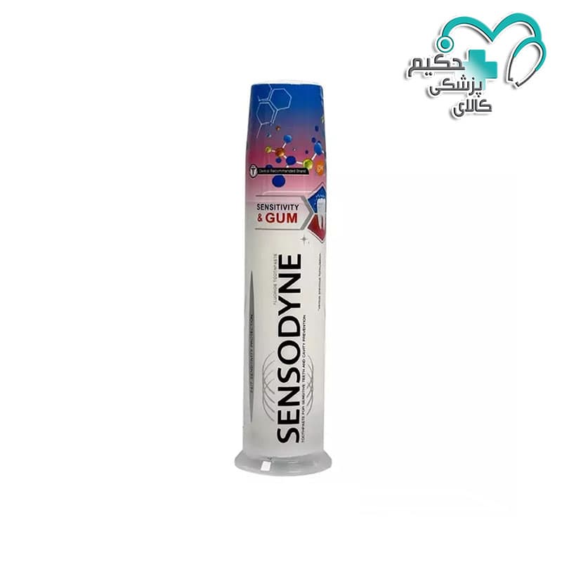 خمیردندان پمپی سنسوداین سری SENSITIVITY & GUM SENSODYNE — تصویر ۲