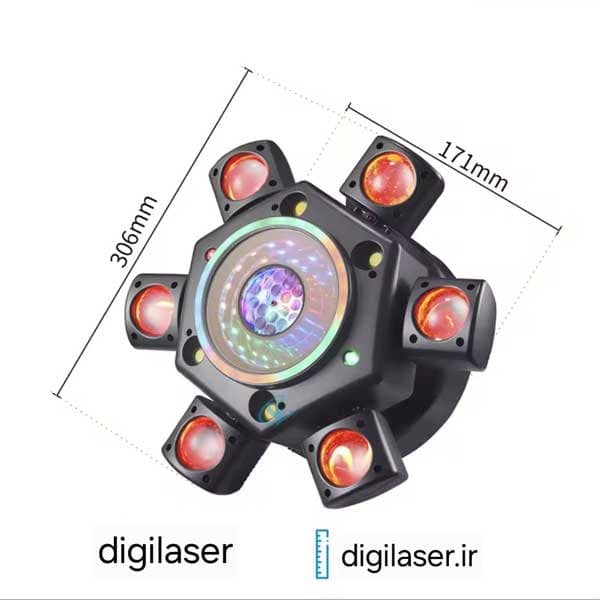 مووینگ بیم رقص نور کینگ کونگ ۶ بازو مدل KG-01 — تصویر ۱۱