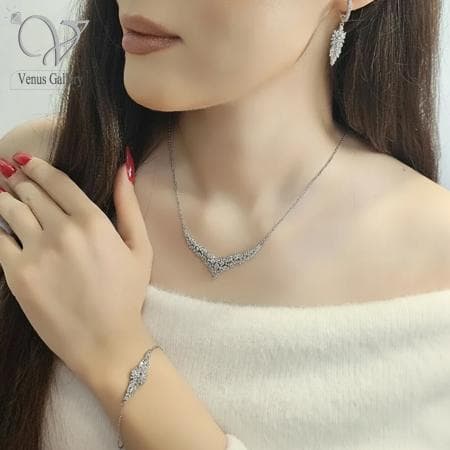 سرویس نقره زنانه زنجیری کد 12837 — تصویر ۵