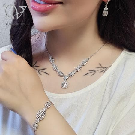 سرویس نقره زنانه مدل امرالدکات کد 12683 — تصویر ۳