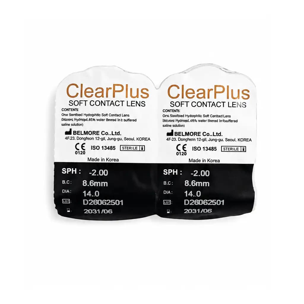 لنز طبی بی رنگ کلیر پلاس Clear Plus فصلی