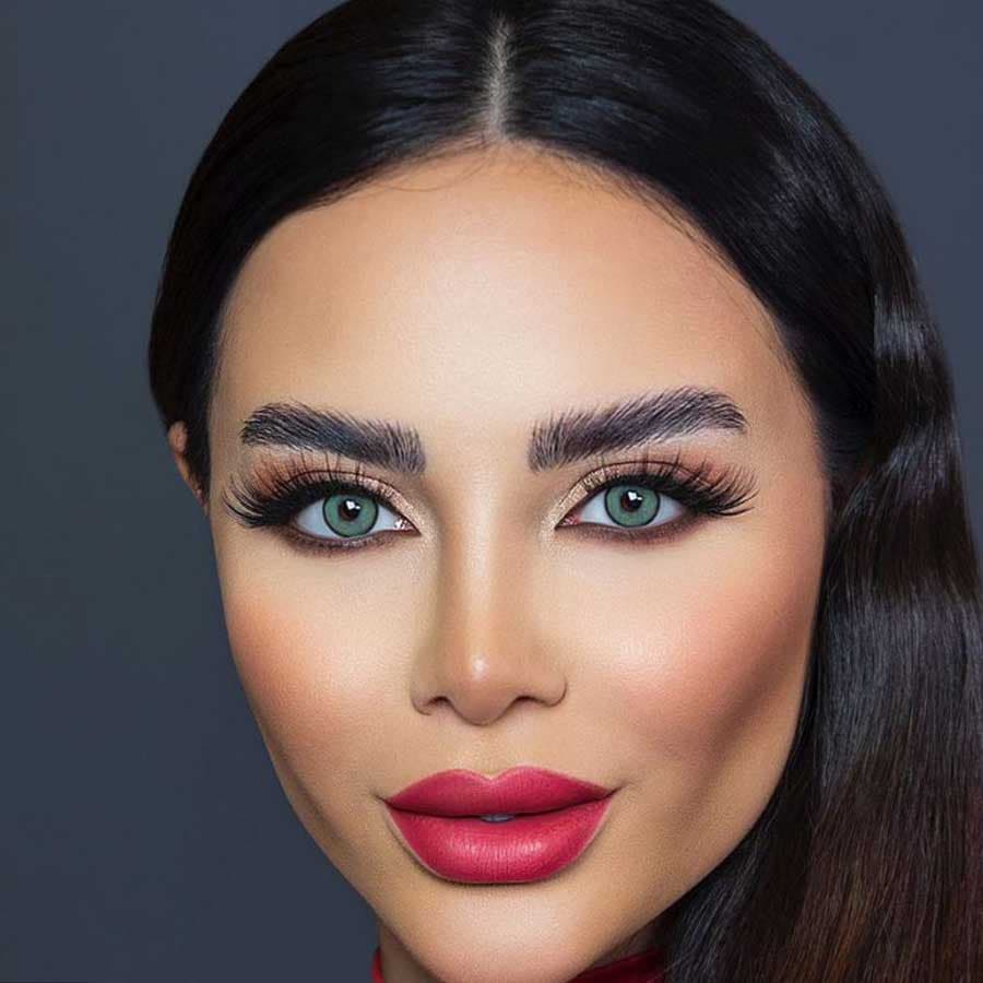لنز رنگی سلنا ورسا طوسی آبی فیروزه ای دوردار سالانه — تصویر ۱۰