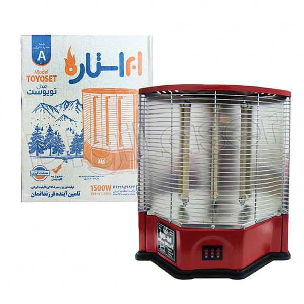 بخاری برقی سه شعله ساده استاندارد ابر استاره — تصویر ۲