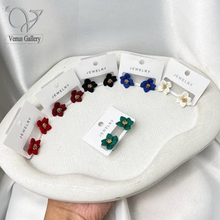 گوشواره دخترانه طرح گل کد 6340