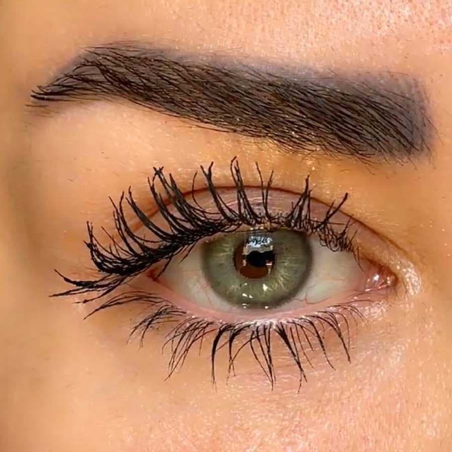 لنز رنگی سلنا سبز طوسی دور محو دیم گری ماهانه — تصویر ۷