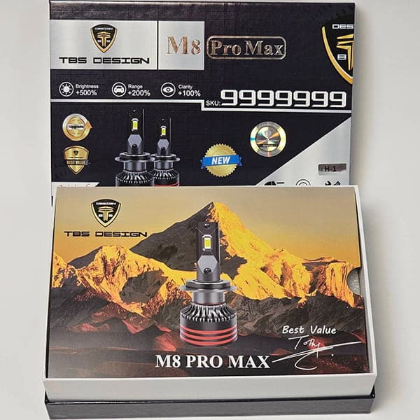هدلایت توبیز مدل M8 Pro Max پایه H11 — تصویر ۱۲