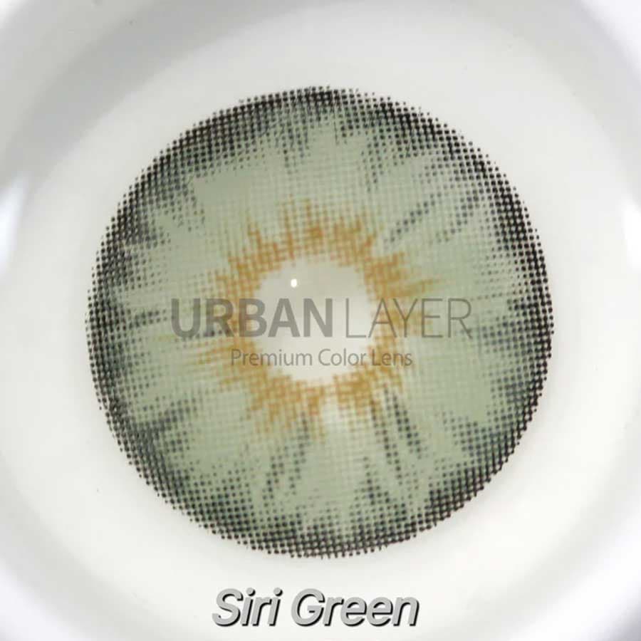لنز رنگی اوربان لایر سبز عسلی دورمحو سیری گرین — تصویر ۳
