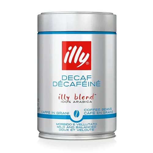 دانه قهوه ایلی بدون کافئین (Illy Decaf) آبی 250 گرمی
