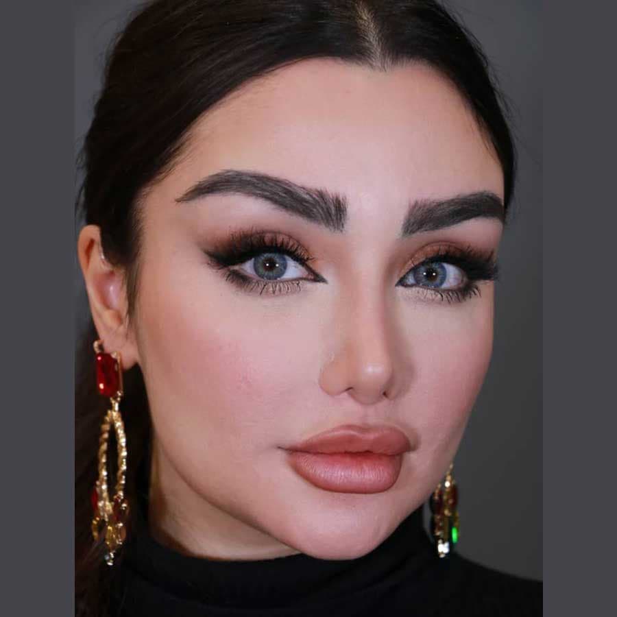 لنز رنگی ایفوریا طوسی آبی کارولینا — تصویر ۱۱