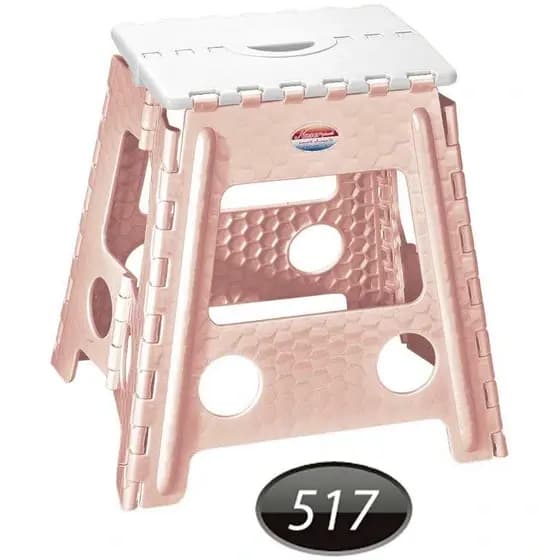 چهارپایه تاشو پلاستیکی سایز متوسط ناصر کد 517 — تصویر ۴
