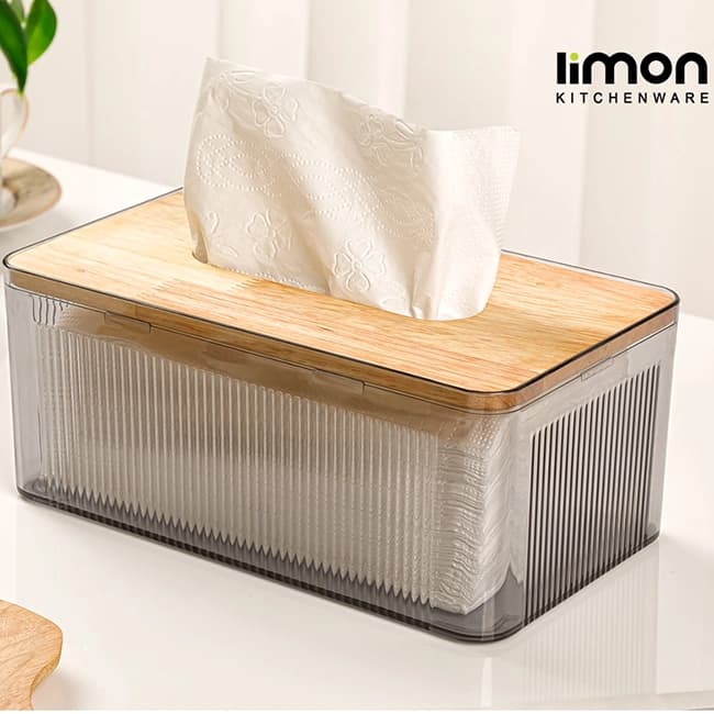 جعبه دستمال رویه چوبی لیمون کد 2372 — تصویر ۷