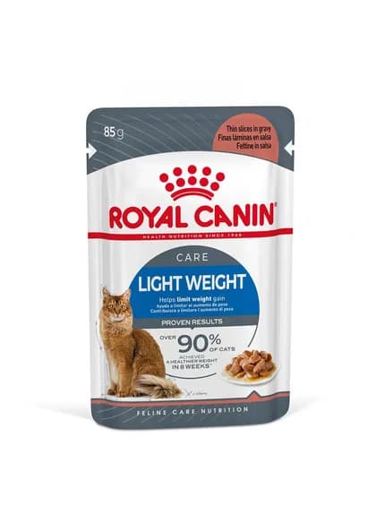 پوچ رژیمی گربه لایت ویت رویال کنین وزن 85 گرم | Light Weight Wet