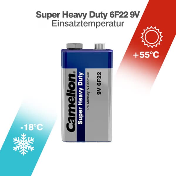 باتری Super Heavy Duty 6F22 — تصویر ۳