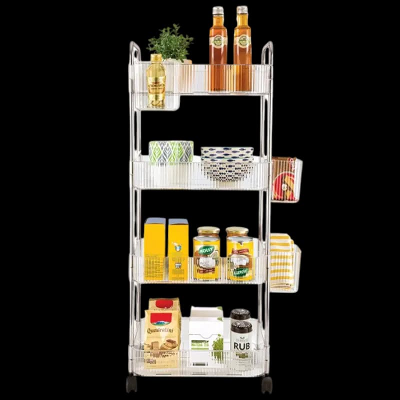 ترولی 4 طبقه چرخدار کوچک لیمون کد 2374