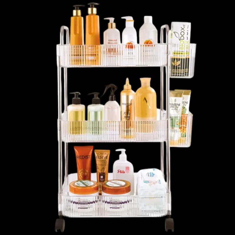 ترولی 3 طبقه چرخدار کوچک لیمون کد 2373 — تصویر ۴