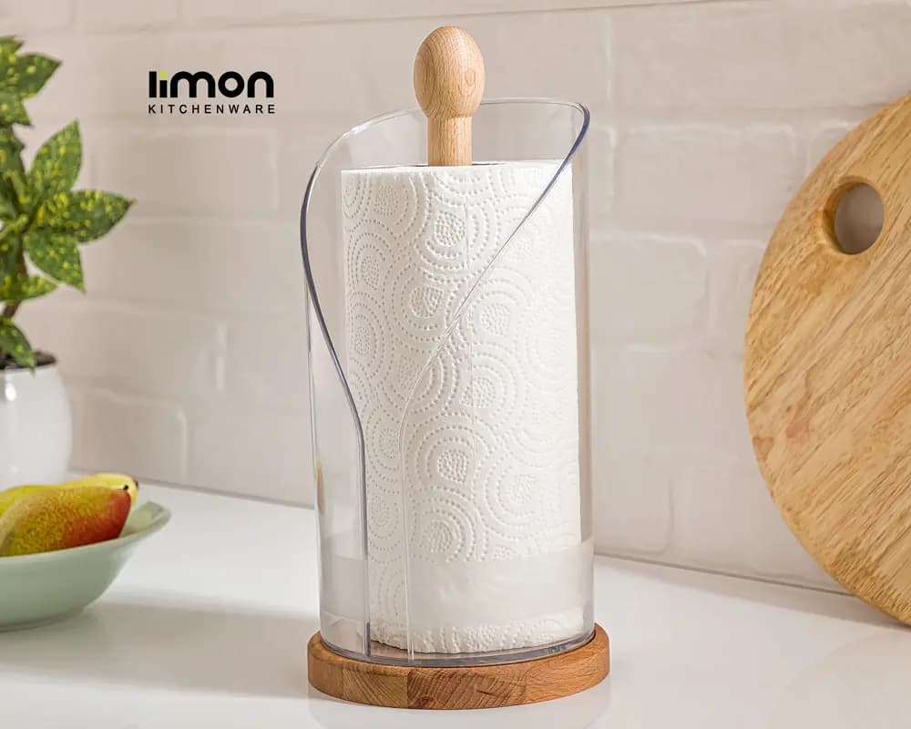 جا دستمال رولی چوبی لیمون کد 2254 — تصویر ۳