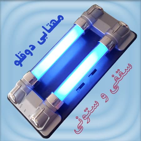چراغ سقفی مهتابی دوقلو