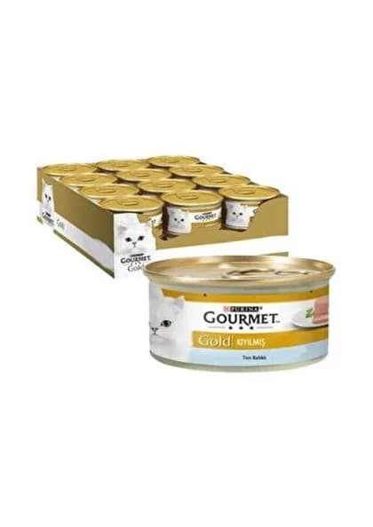 کنسرو گربه گورمت با طعم ماهی گلد پته بسته 24 عددی | Gourmet Gold Pate With Fish