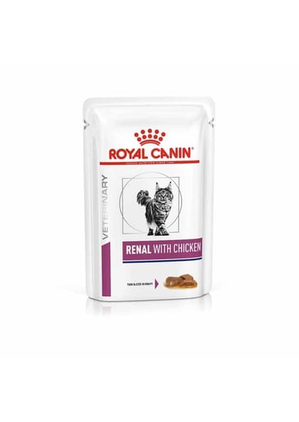 پوچ گربه رنال با طعم مرغ رویال کنین 85 گرم (Chicken)
