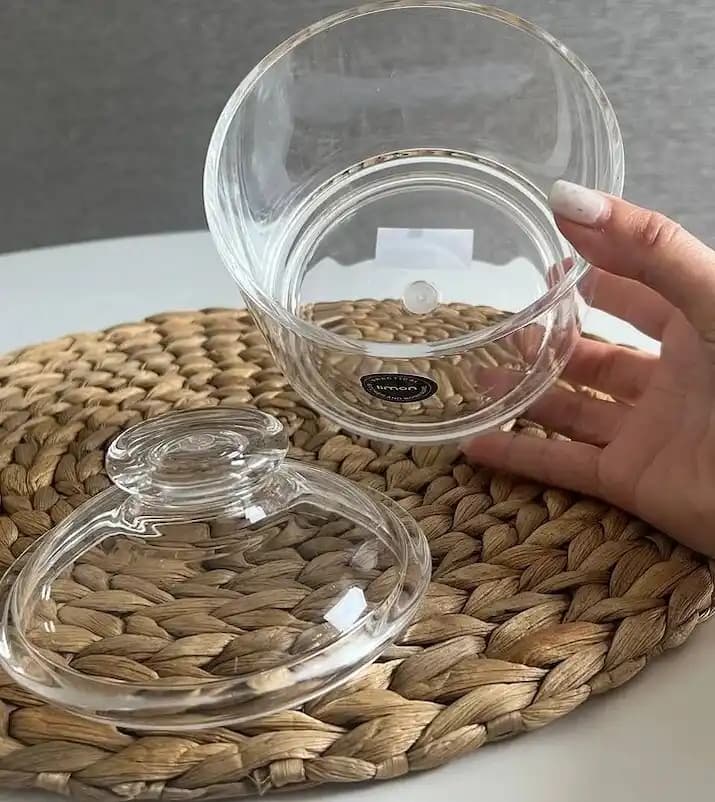 ظرف شکلات خوری 1 طبقه اکرولیک لیمون کد 2093 — تصویر ۴