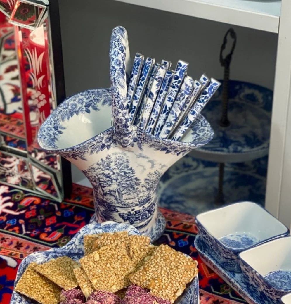 جاکاردی. گلدان. سبد دکوری سورتمه