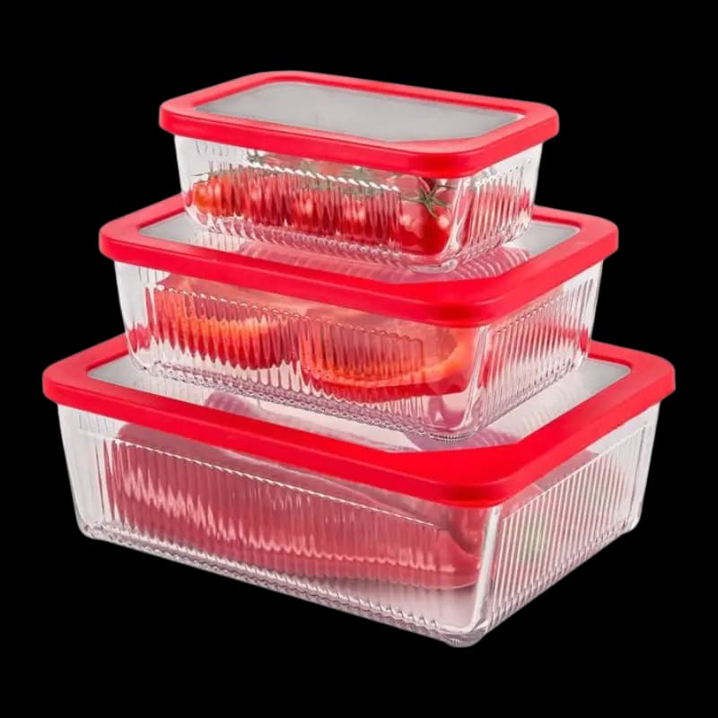ست ظروف شیشه ای شیادار دربدار لیمون کد 2100 — تصویر ۹