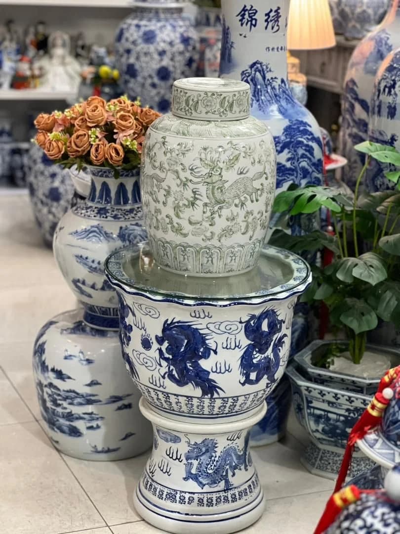گلدان بزرگ ۲ تیکه کنار سالنی — تصویر ۲