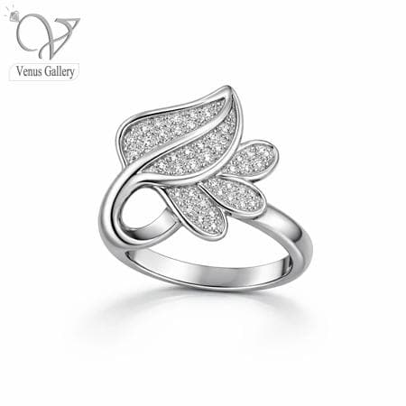 انگشتر نقره جواهری پرنگین ظریف و دخترانه 5477 — تصویر ۳