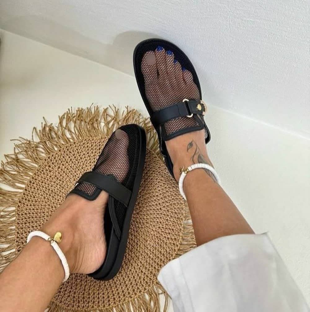 صندل زارا (عروس) رنگ مشکی — تصویر ۲