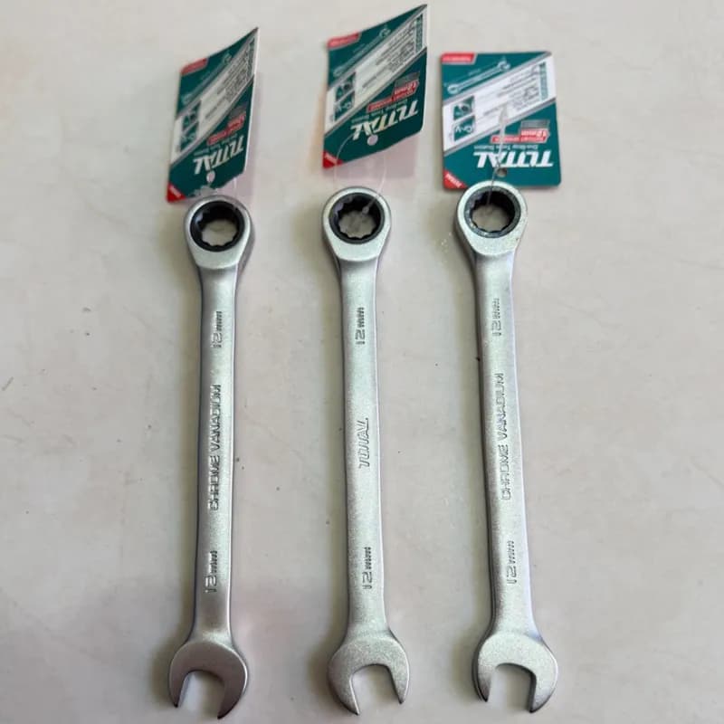 آچار یک سر تخت یک سر رینگ جغجغه 12MM توتال TOTAL-TCSPAR121 سایز ۱۲ — تصویر ۴