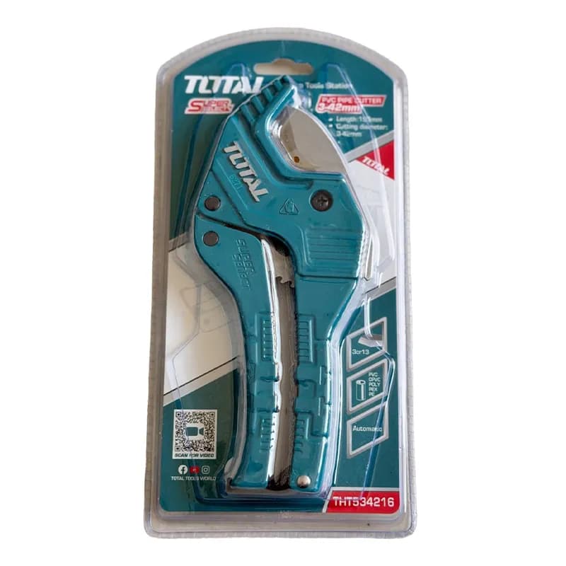 قیچی لوله سبز PVC ( کوچک ) توتال مدل THT534216