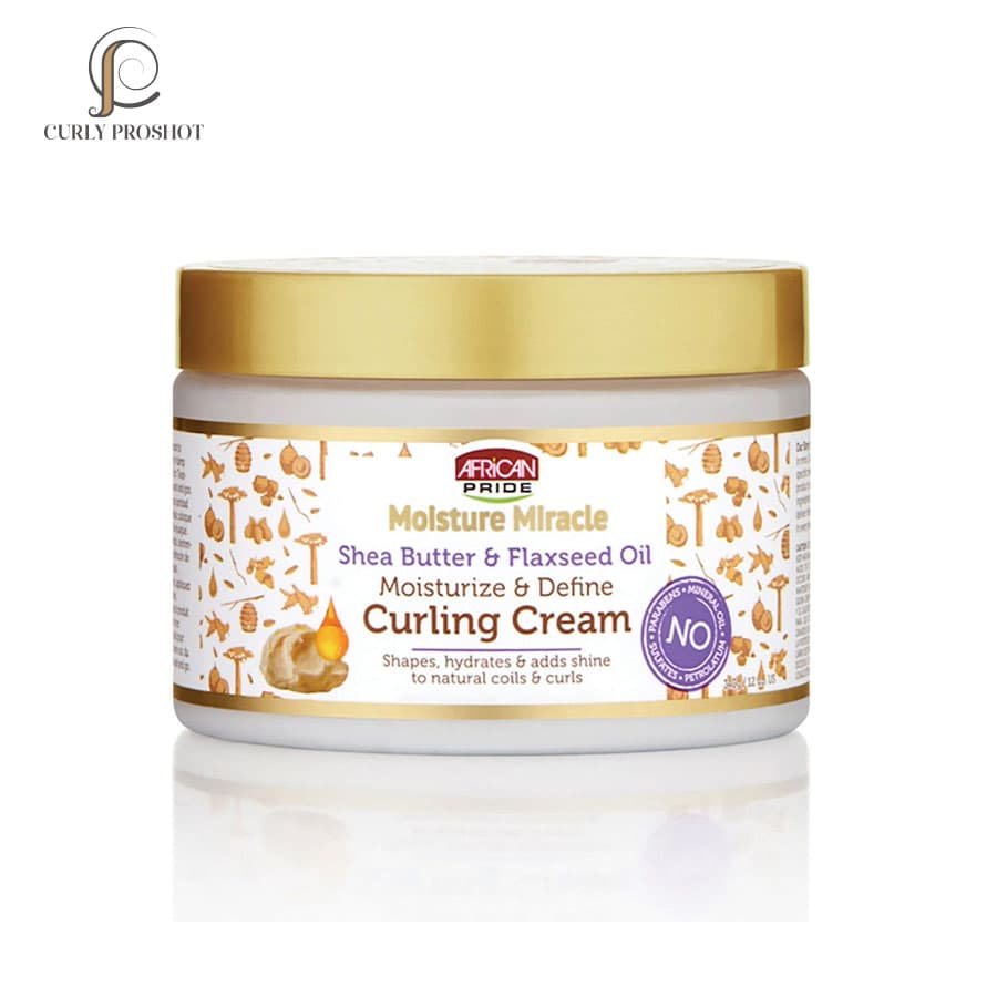 کرم فر کننده آفریکن پراید African Pride Moisture Miracle Shea Butter & Flaxseed Oil Curling Cream — تصویر ۳