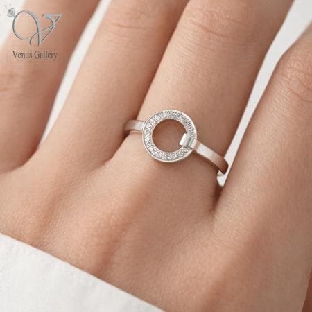 انگشتر نقره دخترانه ظریف ، مینیمال و مناسب هدیه کد 5395 — تصویر ۴