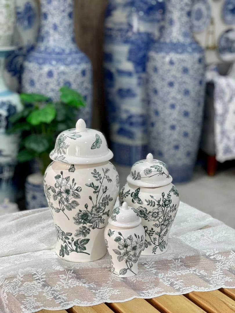 ست بانکه۳ سایزی سرامیکی سایز ۳۰ ۲۰ ۱۵ سانت — تصویر ۲