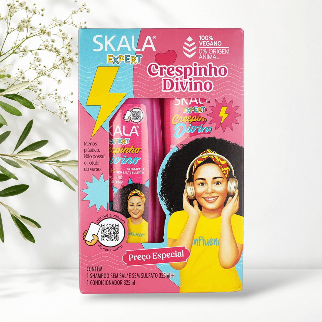 ست شامپو و نرم‌کننده کودک اسکالا Crespinho Divino Kids — تصویر ۴