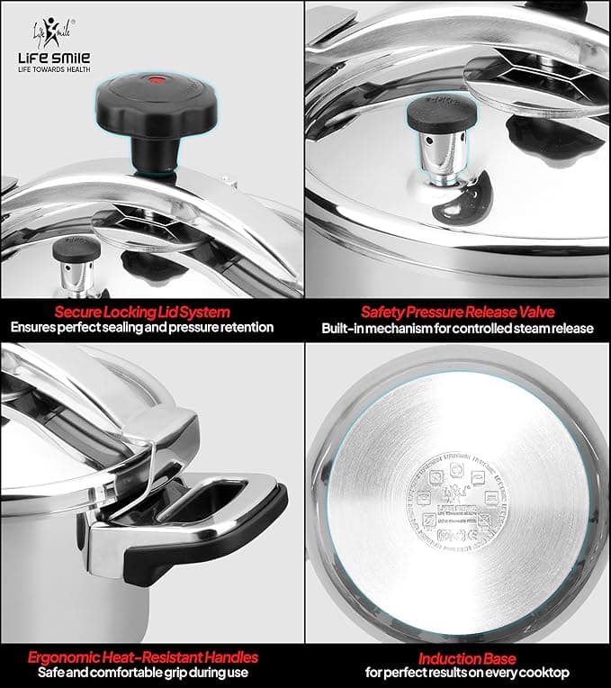 زودپز استیل لایف‌اسمایل مدل ZDS-1-12L — تصویر ۳