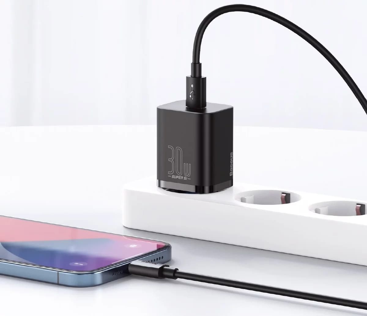 شارژر دیواری بیسوس Super Si Quick Charger 1C 30W EU — تصویر ۷