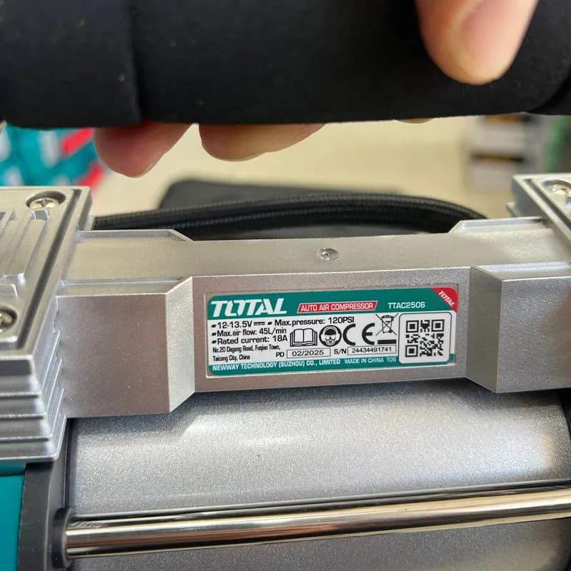 کمپرسور باد فندکی 12 ولت توتال مدل TTAC2506 — تصویر ۸