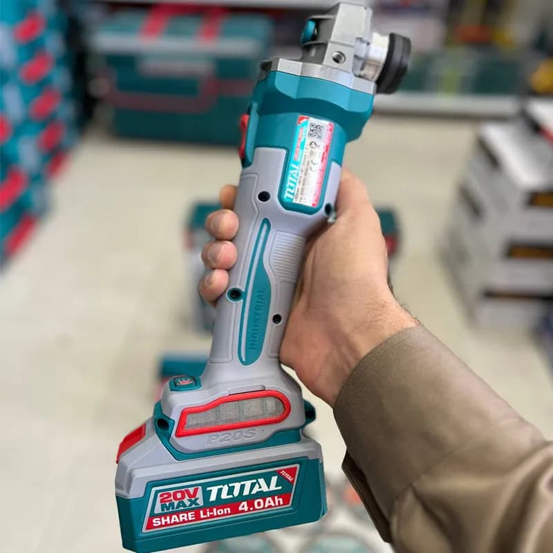مینی فرز شارژی براشلس صنعتی 900 وات توتال مدل TAGLI261521 — تصویر ۱۲