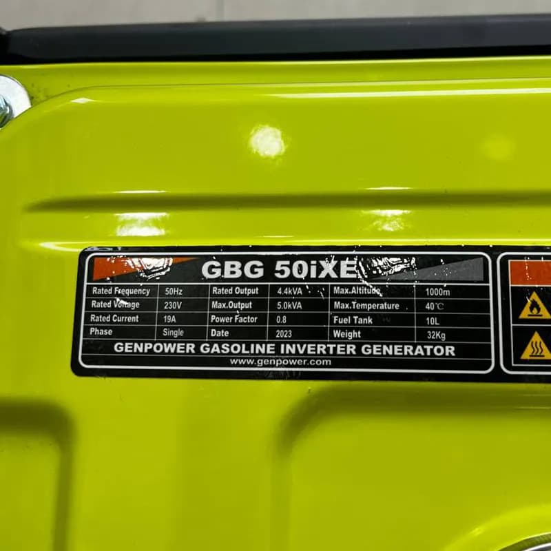 موتور برق جین پاور مدلGBG 50ixe — تصویر ۱۰
