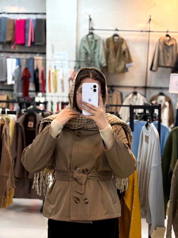 ترنچ کت یقه ایستاده — تصویر ۶