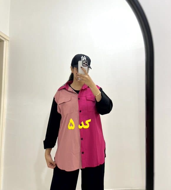 شومیز سه رنگ لینن — تصویر ۶