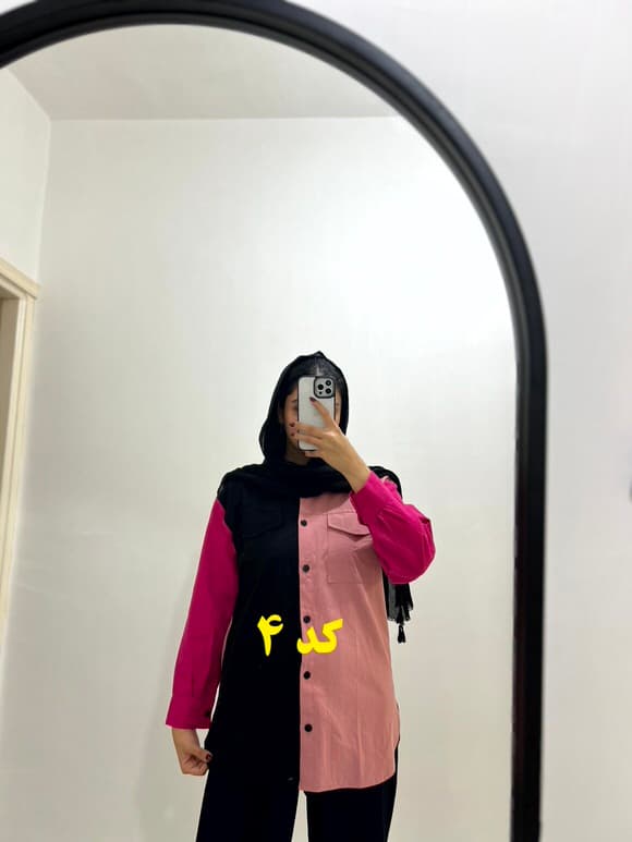 شومیز سه رنگ لینن — تصویر ۸