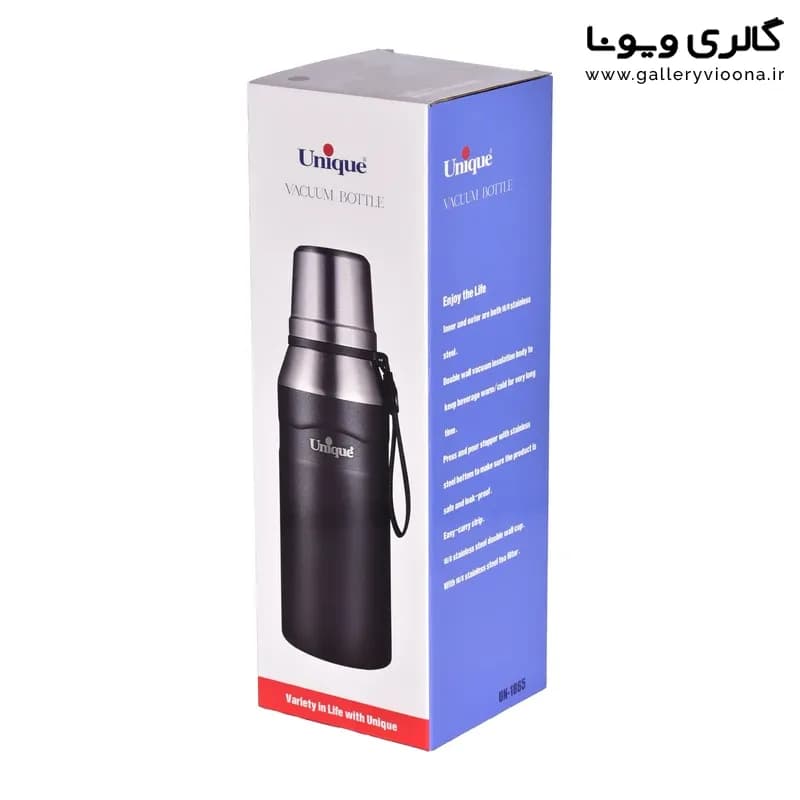 فلاسک یونیک قلمی کوهی کد 1865 گنجایش 1 لیتر بند دار — تصویر ۴