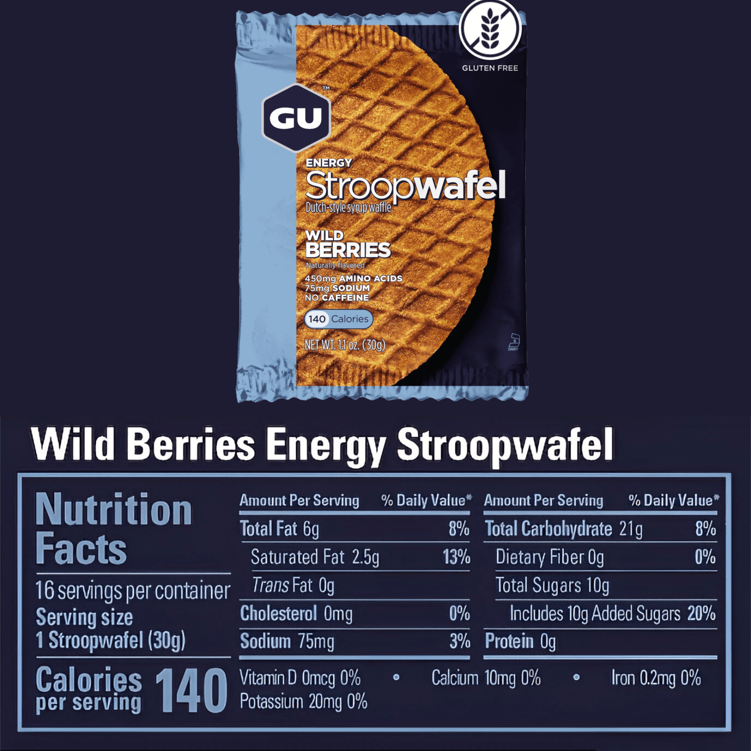 وافل انرژی زا ورزشی GU StroopWafel — تصویر ۵