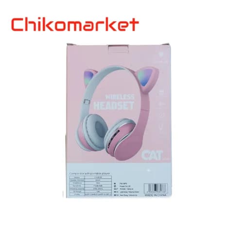هدفون بلوتوثی طرح Cat کد ST76M — تصویر ۲
