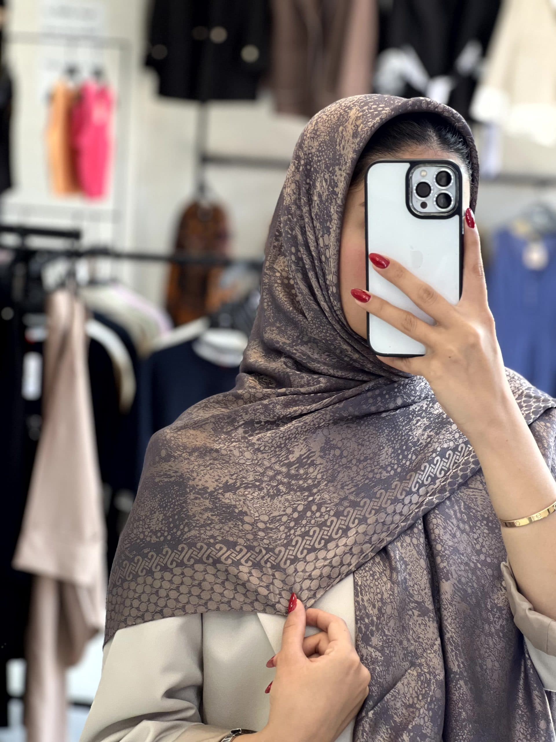 روسری وارداتی ابریشمی — تصویر ۹