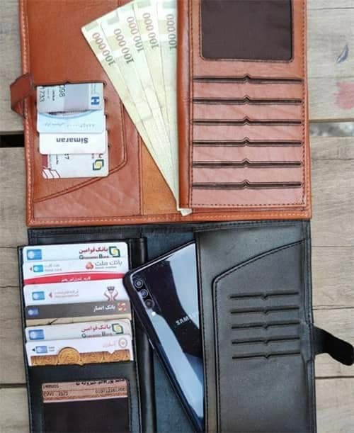 کیف پول مدیران چرم مردانه کد cs2303 — تصویر ۸